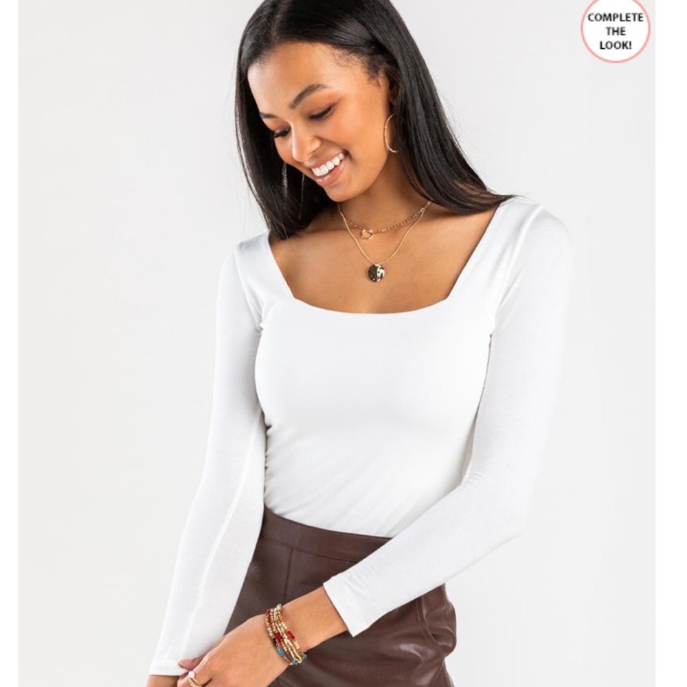 2 Ella Square Neck Bodysuit